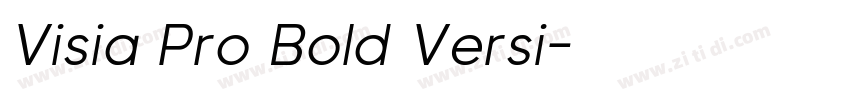 Visia Pro Bold Versi字体转换